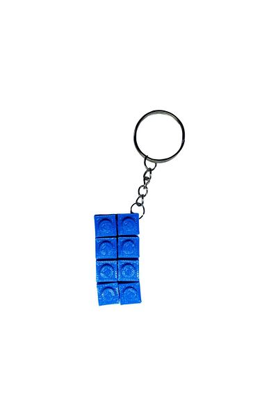Tesseract Lego Movable Keychain