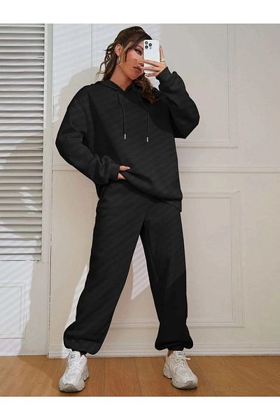 DAXİS Sportwear Company Γυναικείο Σετ Φόρμας - Σετ 2 τεμαχίων με κουκούλα Sweat Jogger