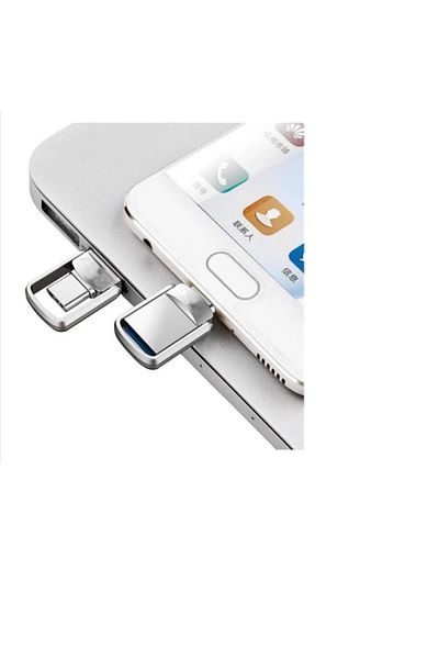 Branzino ذاكرة فلاش USB من النوع c سعة 64 جيجابايت Mini 3.1 ذاكرة USB معدنية مزدوجة OTG 64 جيجابايت من النوع c