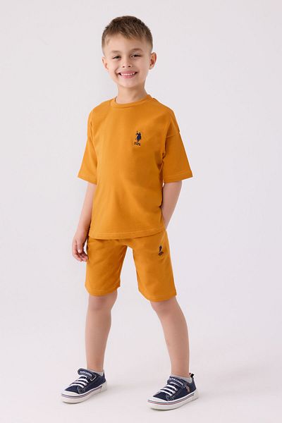 U.S. Polo Assn. Boy's Yellow Bermuda Suit