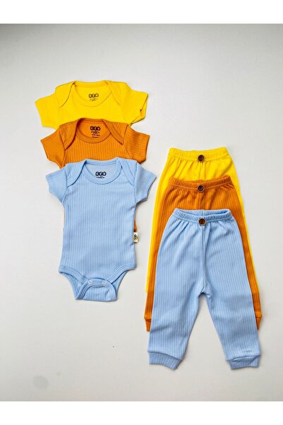 3-Piece 100% Cotton Reported Basic Bodysuit Set