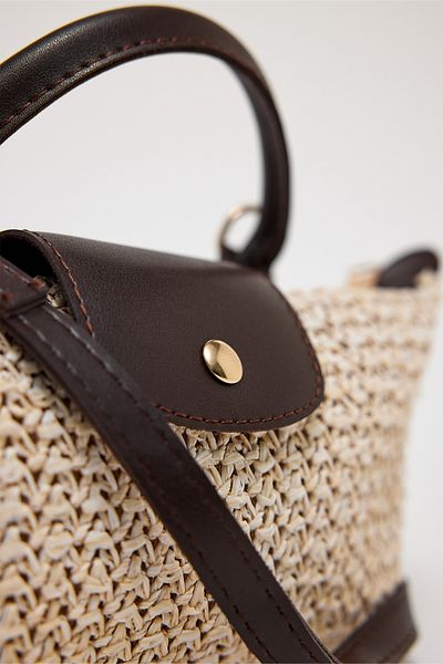 ALTUDA Straw Mini Women's Shoulder Bag - Tiny