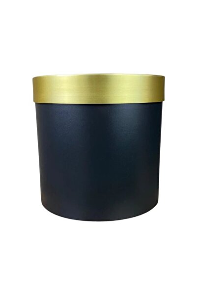 ERHAN FLOWERS 25x25 Gold Kemerli Siyah Saksı