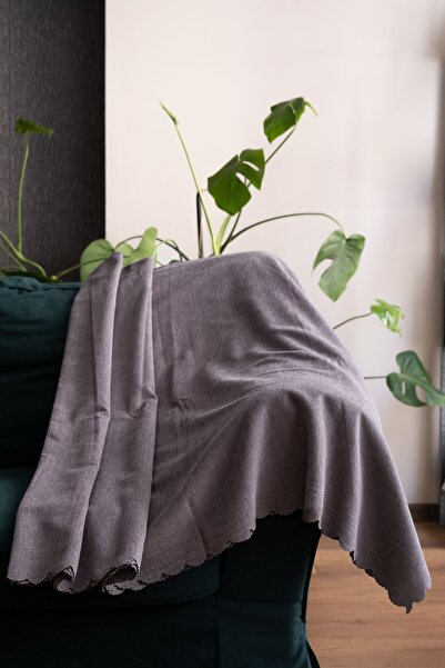 homease غطاء مقعد |   غطاء أريكة السرير |   شال أريكة 175x215 شانيل على الوجهين |   أنثراسايت