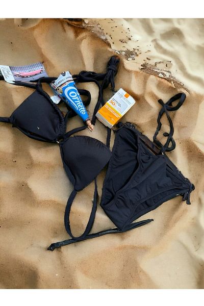 MGEStore Σετ μπικίνι Brazilian Triangle Drawstring (με δώρο αντηλιακό)