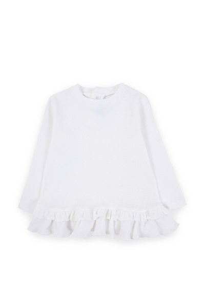 Mavipink Girl's 100% Cotton Beige Waffle Fabric Dress