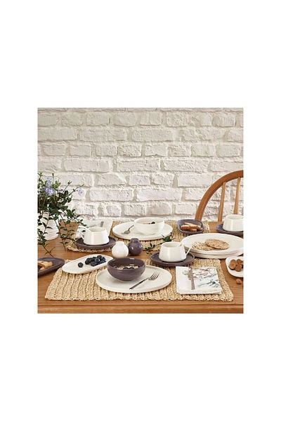 Emsan Ems 600/2225 Breakfast Set Parla Gray - White 32 Pieces