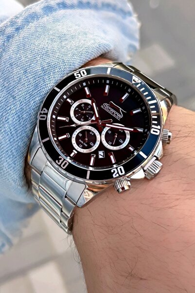 Slazenger Sl.09.2091.2.01 ساعة يد رجالية متعددة الوظائف مقاومة للماء 5 ATM