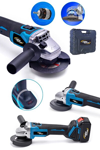 Lieber German Teknoloji Metal Şanjuman Lg2130t Bakır Sargı 2x Akülü Şarjlı Av...