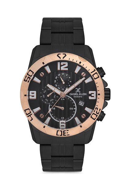 Daniel Klein Men's Black Functional Wristwatch
