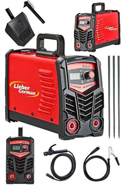 Lieber German R25 200 Amper Dijital Gösterge Çift Kartlı Soğutmalı El Tipi In...