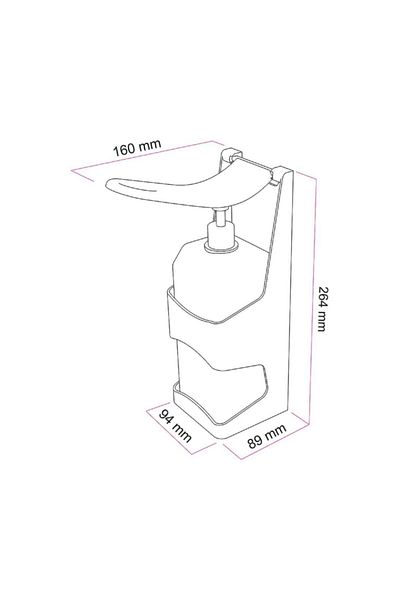 Flosoft Συσκευή απολύμανσης χεριών 1000 ml (FLO.F295)