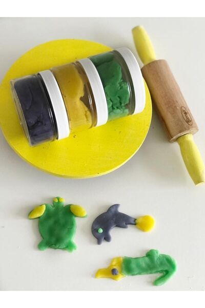 Genel Markalar All Games Doğal Oyun Hamuru (3'LÜ SET) 3 Farklı Renk 125gr Oyu...