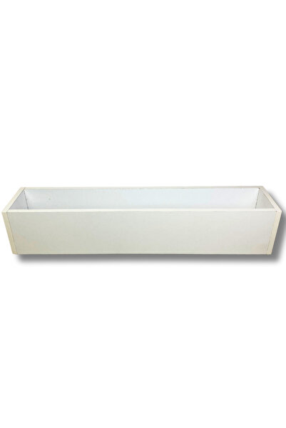ERHAN FLOWERS 100 Cm Mdf Beyaz Saksı