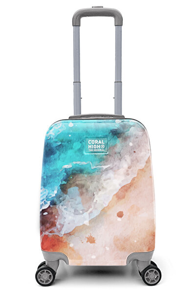 Coral High Renkli Desenli Mini Kabin Boy Valiz (40cm) 16764