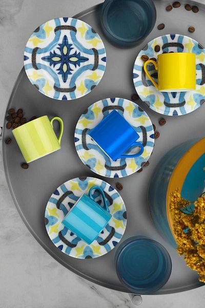 Kütahya Porselen Rüya 8 Piece Coffee Cup Set for 4 Persons 98302