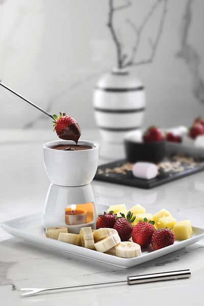 Kütahya Porselen 6 Pieces 2 Person Fondue Set