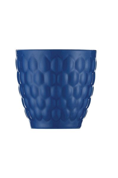 Kütahya Porselen Favo 2 Piece Espresso Coffee Set Navy Blue