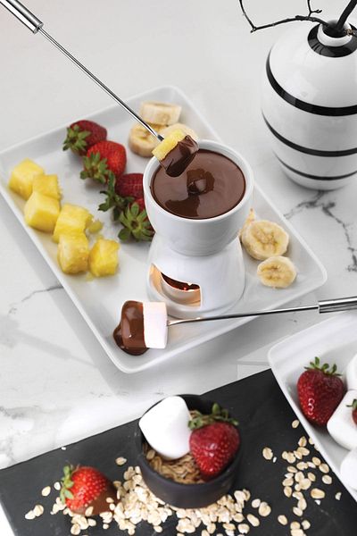 Kütahya Porselen 6 Pieces 2 Person Fondue Set