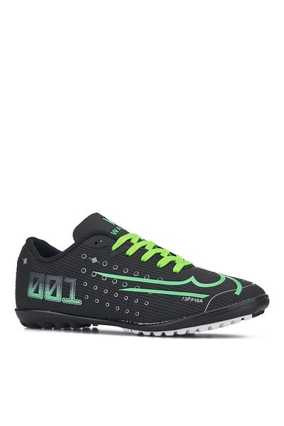 Walked Yusufshoes Spikeless Mds001 Black Green Astroturf Football Shoes