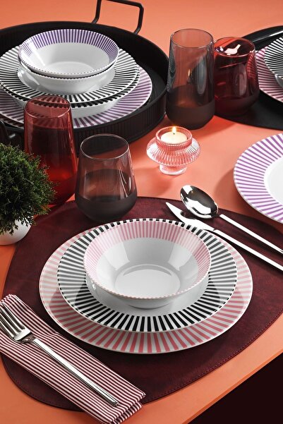 Kütahya Porselen Leonberg 18 Parça 6 Kişilik Yemek Seti