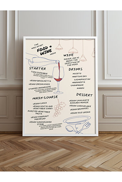 HOMEPACK Tekli Çerçeveli Tablo Poster Tablo TK/711