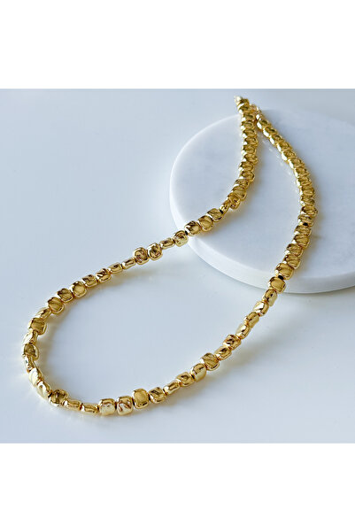 CHARMLUCKY ÇAKIL TAŞI KOLYE GOLD