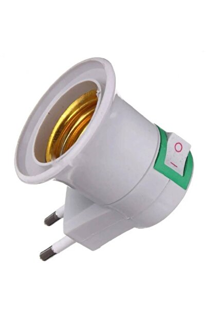 Sanctum Anahtarlı Duy E27 Normal Ampul-Gece Lambası Duyu- Prize Takılan