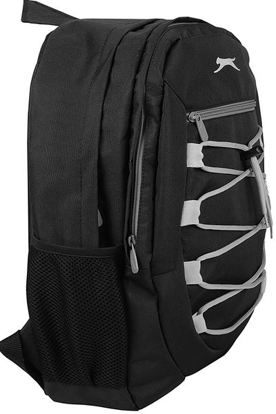 Slazenger Αδειτωμένο μαύρο σακίδιο πλάτης με κορδόνια - 24019