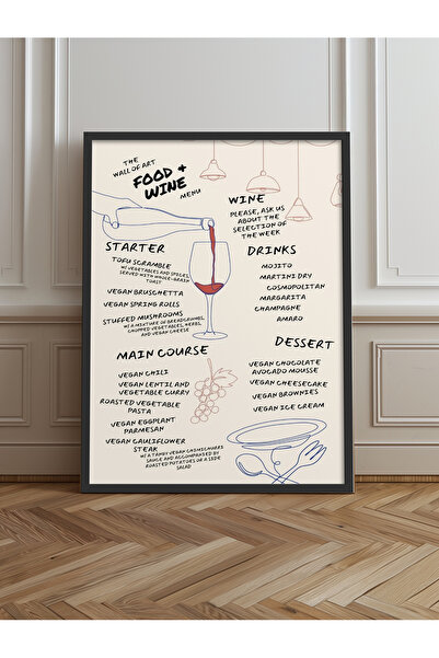 HOMEPACK Tekli Çerçeveli Tablo Poster Tablo TK/711