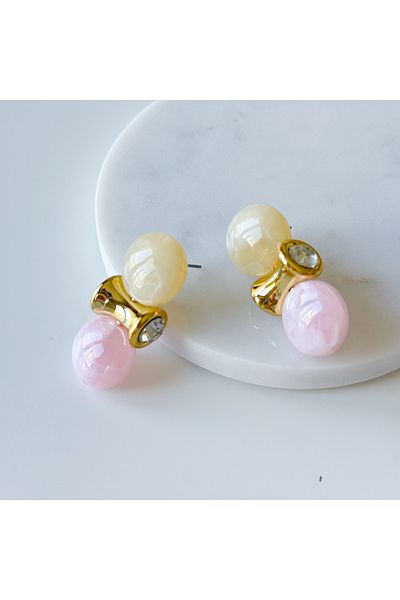 CHARMLUCKY Stone Brand Earring