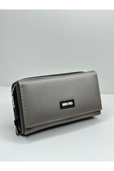 MutlulukDünyamız Large Size Wide Multi-Compartment Special Fabric Women's Wallet