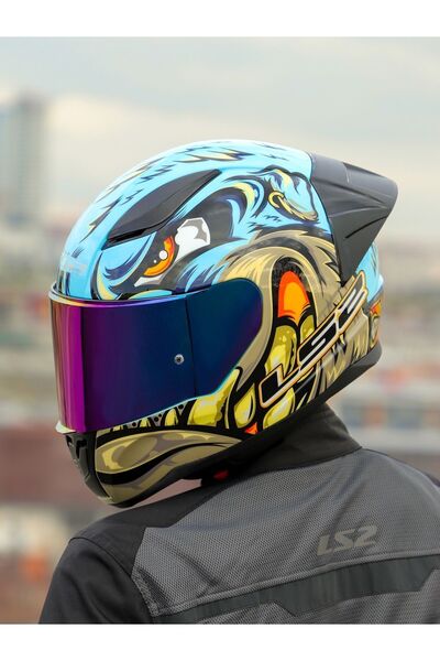 LS2 Rapıd 2 Race Neo Mavi-mor Kask