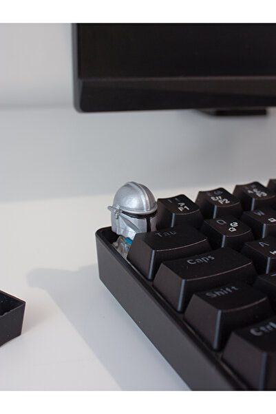 buffed Mandalorian Mekanik Klavye Tuşu Artisan Keycap Gamer Aksesuar buffed