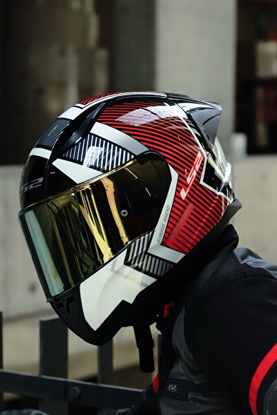 LS2 RAPID 2 Race EXTRA BEYAZ-KIRMIZI KASK