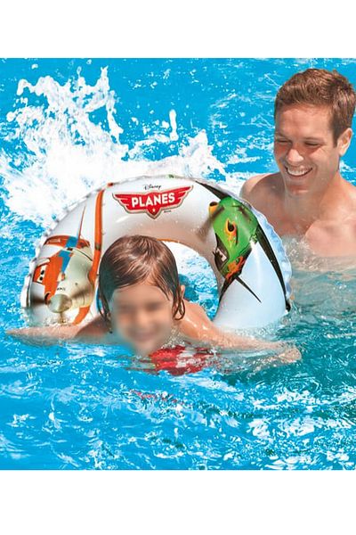 Intex عوامة سباحة قابلة للنفخ للأطفال من طائرات طائرات ديزني مقاس 61 سم للأعمار من 6 إلى 10 سنوات
