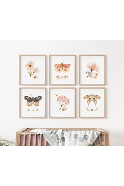 Farklı Hediyelik Set de 6 tablouri tematice pentru camera copiilor cu ilustra...