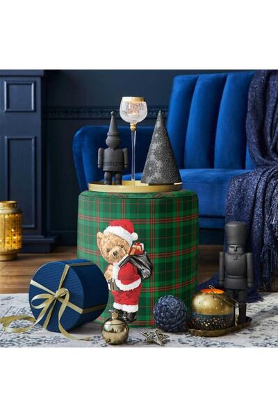 Adawall Yılbaşı Temalı Santa Teddy Puf