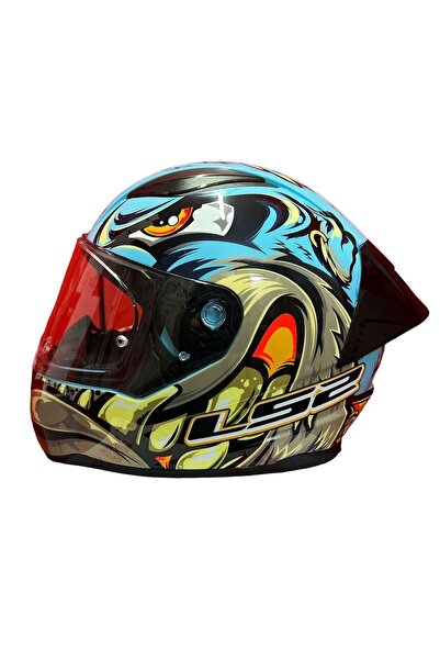 LS2 RAPID 2 RACE NEO MAVİ-MOR KASK+SPOİLER