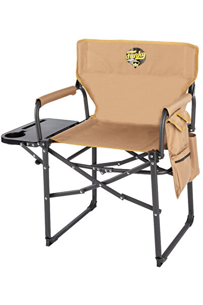 Funky Chairs Extra Katlanabilir L Kamp Koltuğu - Toprak