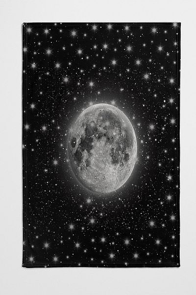3D ELSE HALI Else Black Gray Space Galaxy Stars Patterned Bedspread Single Pique Set