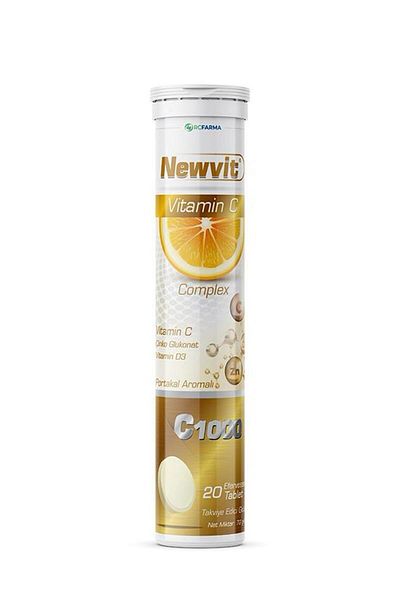 Rcfarma Newvit Vitamin C Complex Effervescent 20 Tablets