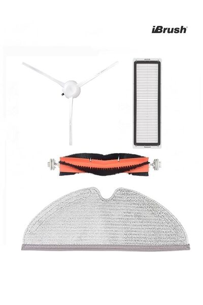 ibrush Σετ λευκών πλαϊνών βουρτσών Dreame F9 4 τεμαχίων, λευκό σετ 4 τεμαχίων συμβατό με Dreame F9