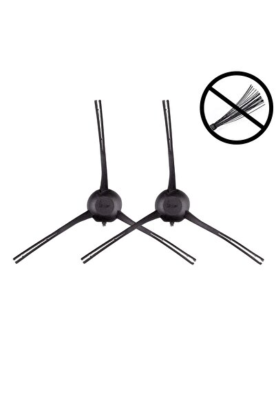 ibrush Dreame F9 - فرشاة جانبية سوداء مكونة من قطعتين، تصميم متوافق