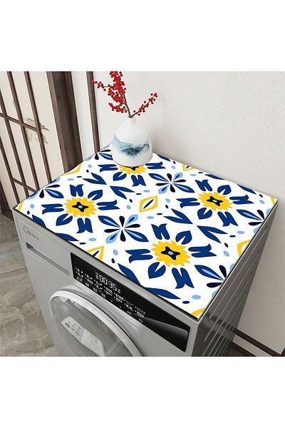 3D ELSE HALI Washing Machine Dryer Refrigerator - Liquid Proof Non-Slip, Washable Cover