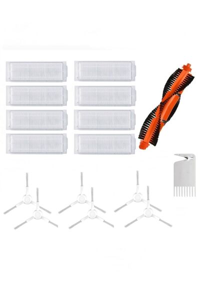 ibrush Set de 16 piese compatibile Viomi V2 cu perie laterală albă