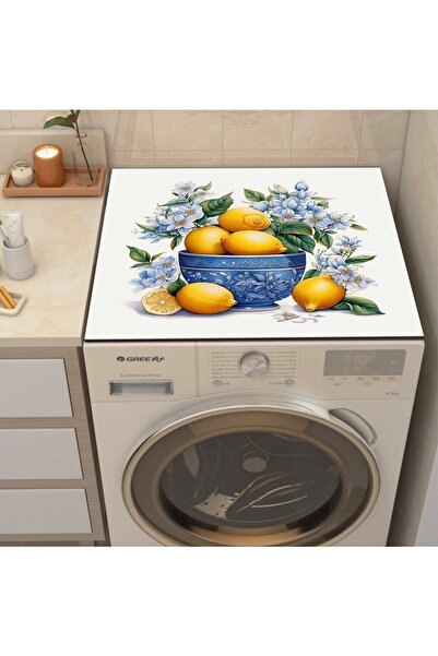 3D ELSE HALI Kurutmalık Buzdolabı Çamaşır Makinesi Örtüsü Koruma Matı Sıvı Ge...