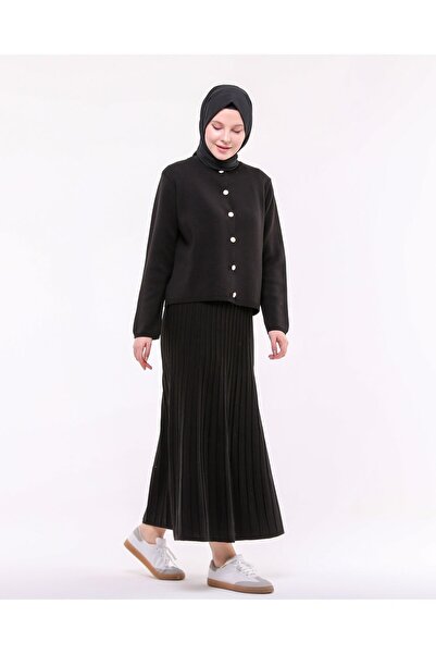 ilmek Γυναικεία Πλεκτά Φούστα Ζακέτα Σετ 23319