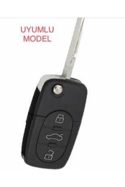ESEMİZ Husa de protectie pentru chei din silicon negru Audi A2-A8 - 3 chei