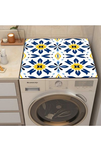 3D ELSE HALI Washing Machine Dryer Refrigerator - Liquid Proof Non-Slip, Washable Cover